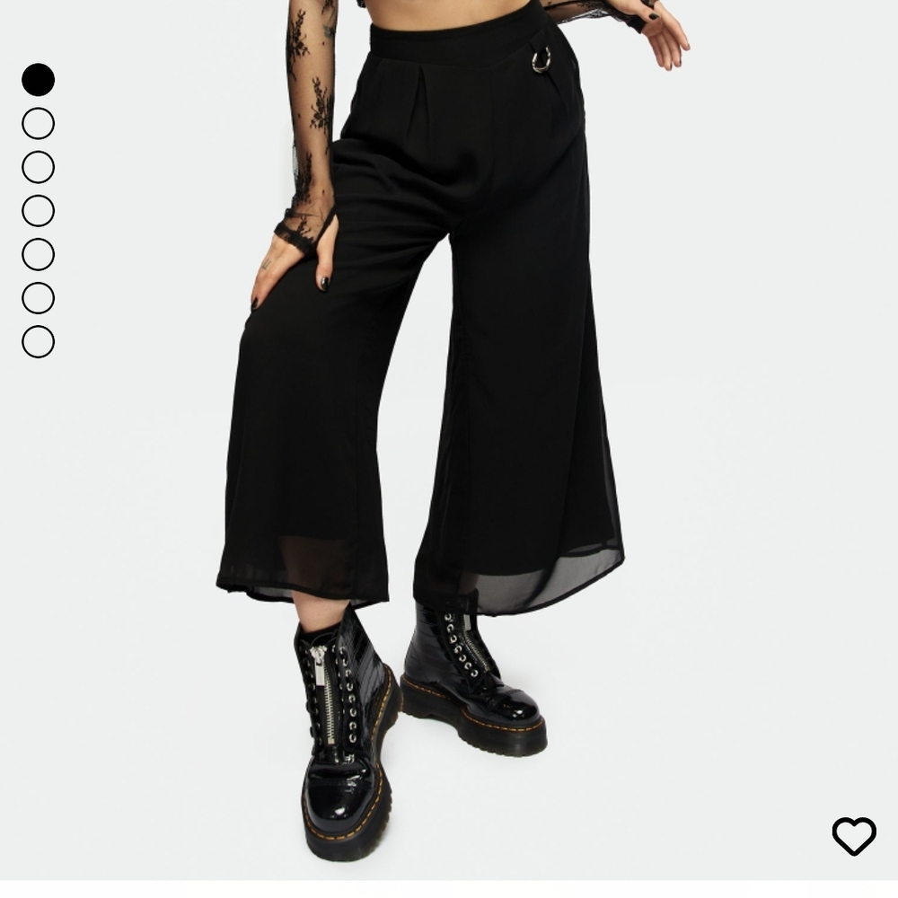 Disturbia Black Wide-Leg Pants